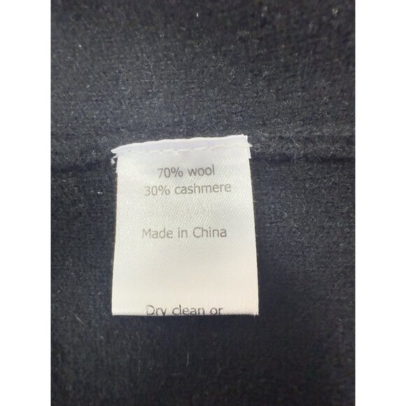 La Ligne Womens Jane Jacket Cashmere Wool Shirt Shacket Small Minimalist Black - Picture 8 of 11